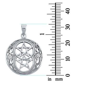 Devil Star Pendant Charm Fashion Jewelry 925 Sterling Silver